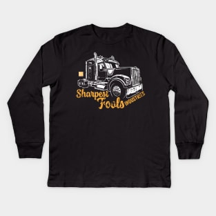 Big Rig Fool Kids Long Sleeve T-Shirt